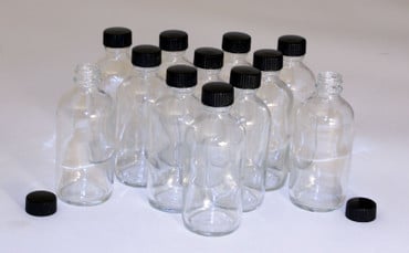 4 oz. Boston Round Bottles - Set Of 12 image 0